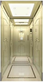 Ascensor de villa lujosa y elegante